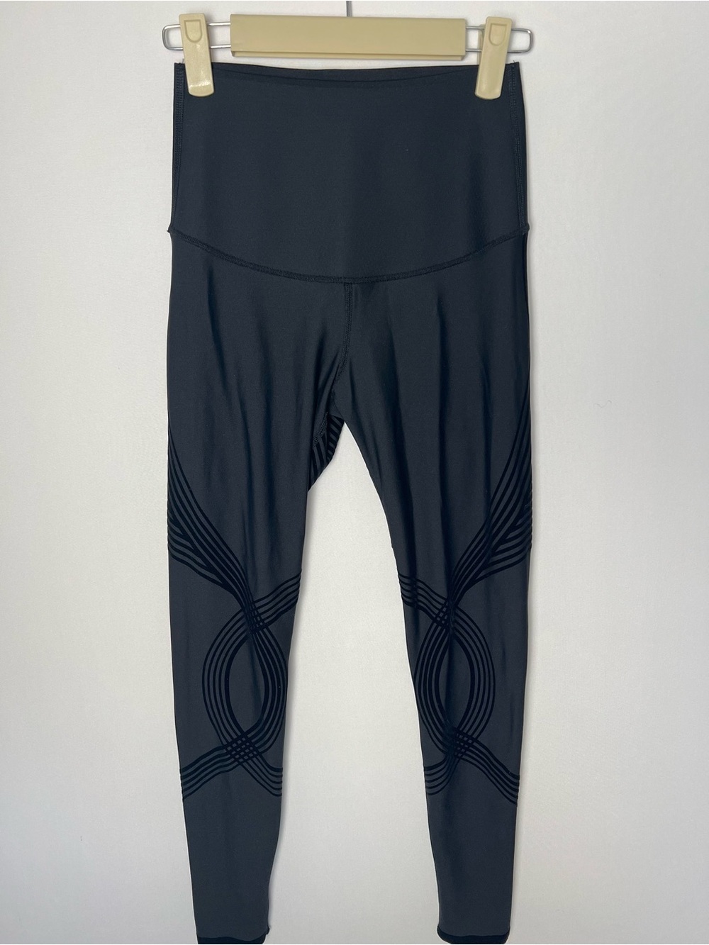 Fanka Body Sculpt 1.0 Full Length Black Leggings Reversible Wear Compression S